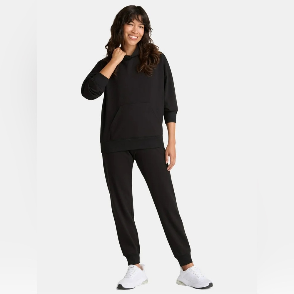 Black Hoodie and Joggers Set